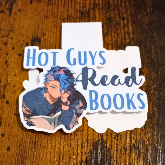 Cute Magnetic Bookmark, Hot Guys Read Books
