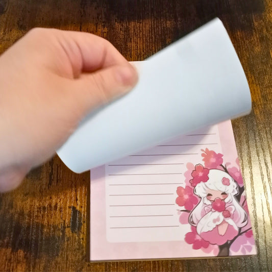 Cherry Blossom Fairy Notepad Sticky Enchantments