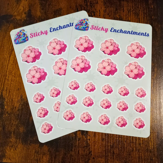 Cherry Blossom Planner Sticker Sheet Sticky Enchantments