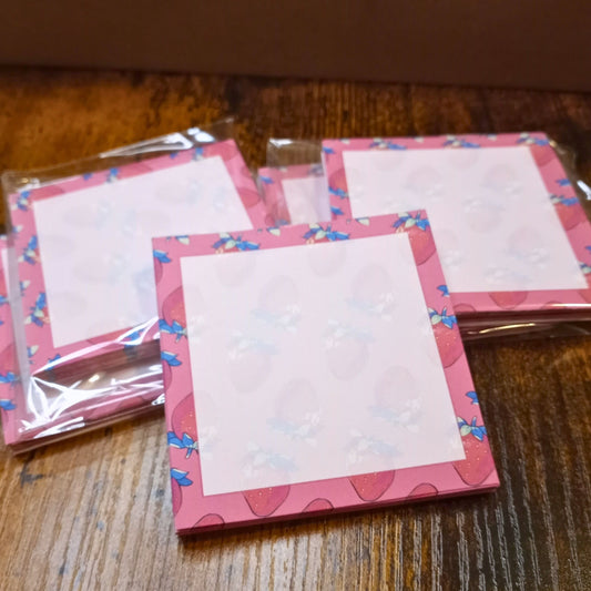 Cute Strawberry Memo Pad Notepads Sticky Enchantments