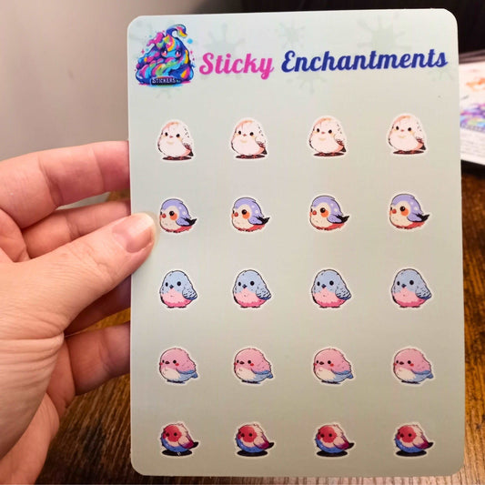 Tiny Sticker Set, Bird Lovers Stickers Sticky Enchantments