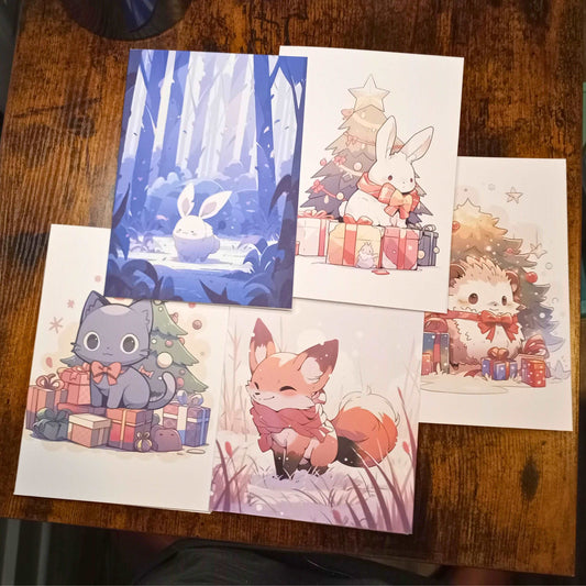 Ultimate Christmas Holiday Card Set Winter Holiday Cards Sticky Enchantments