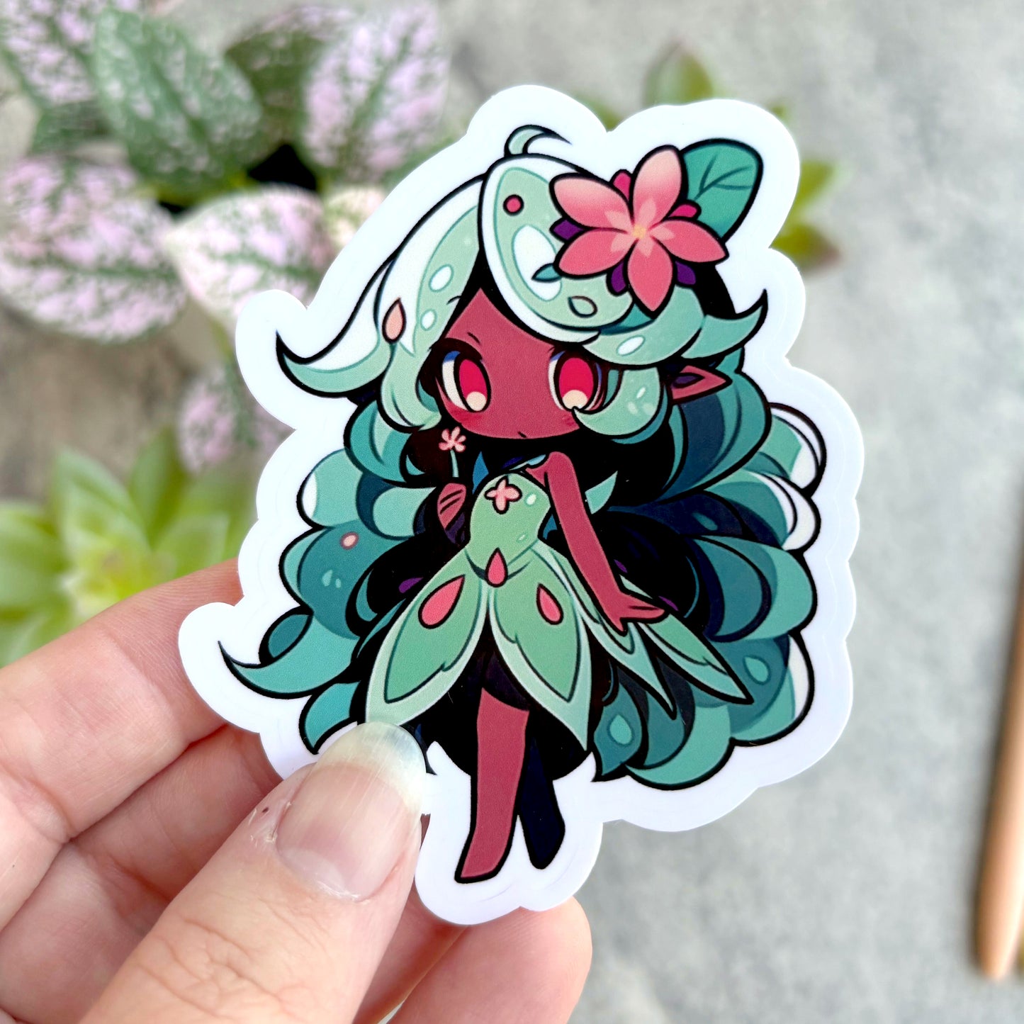 Kawaii Tropical Fairy Sticker Sheet