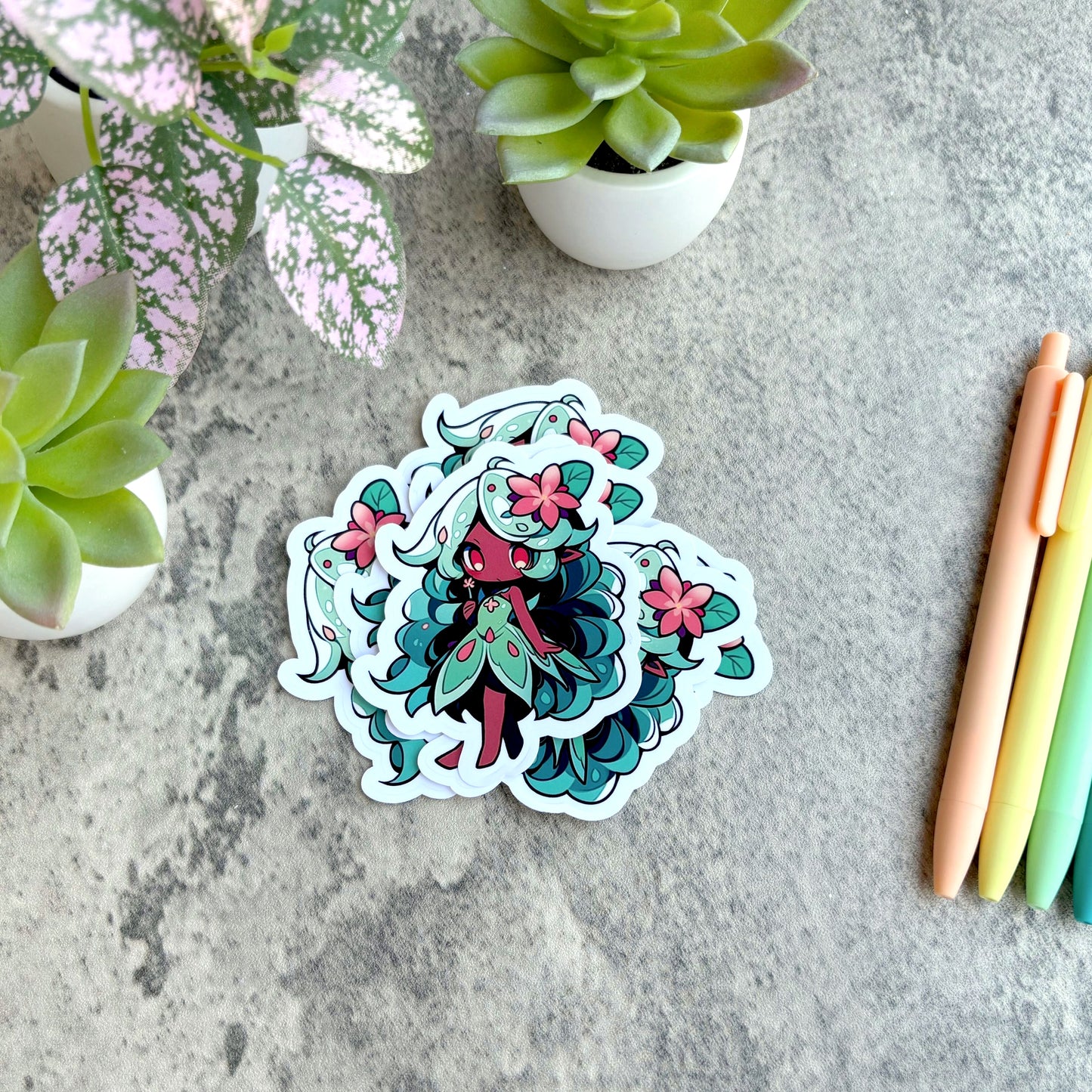 Monstera Tropical Fairy Sticker