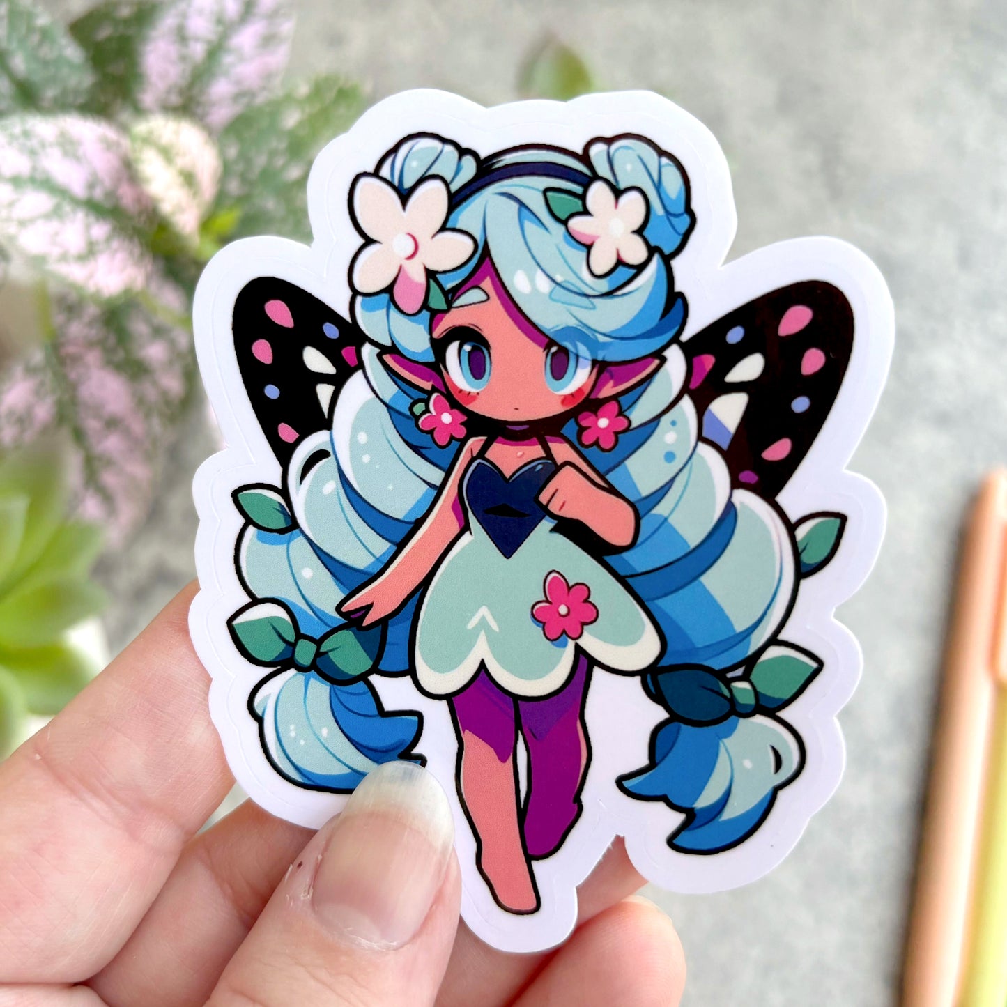 Tropical Summer Fairies Sticker Set, 3"