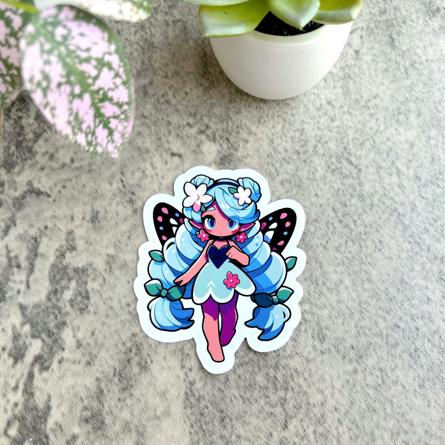 Cerulean Tropical Fairy Sticker