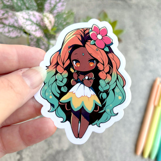 Mango Tropical Fairy Sticker