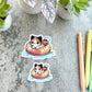 Floaty Summer Calico Cat Sticker