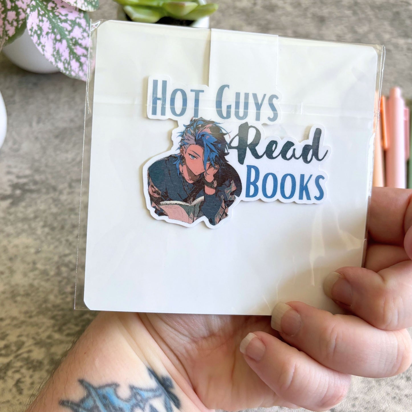 Cute Magnetic Bookmark, Hot Guys Read Books