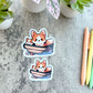 Sea Captain Summer Corgi Sticker