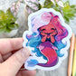 Tropical Mermaid Sticker, Pink