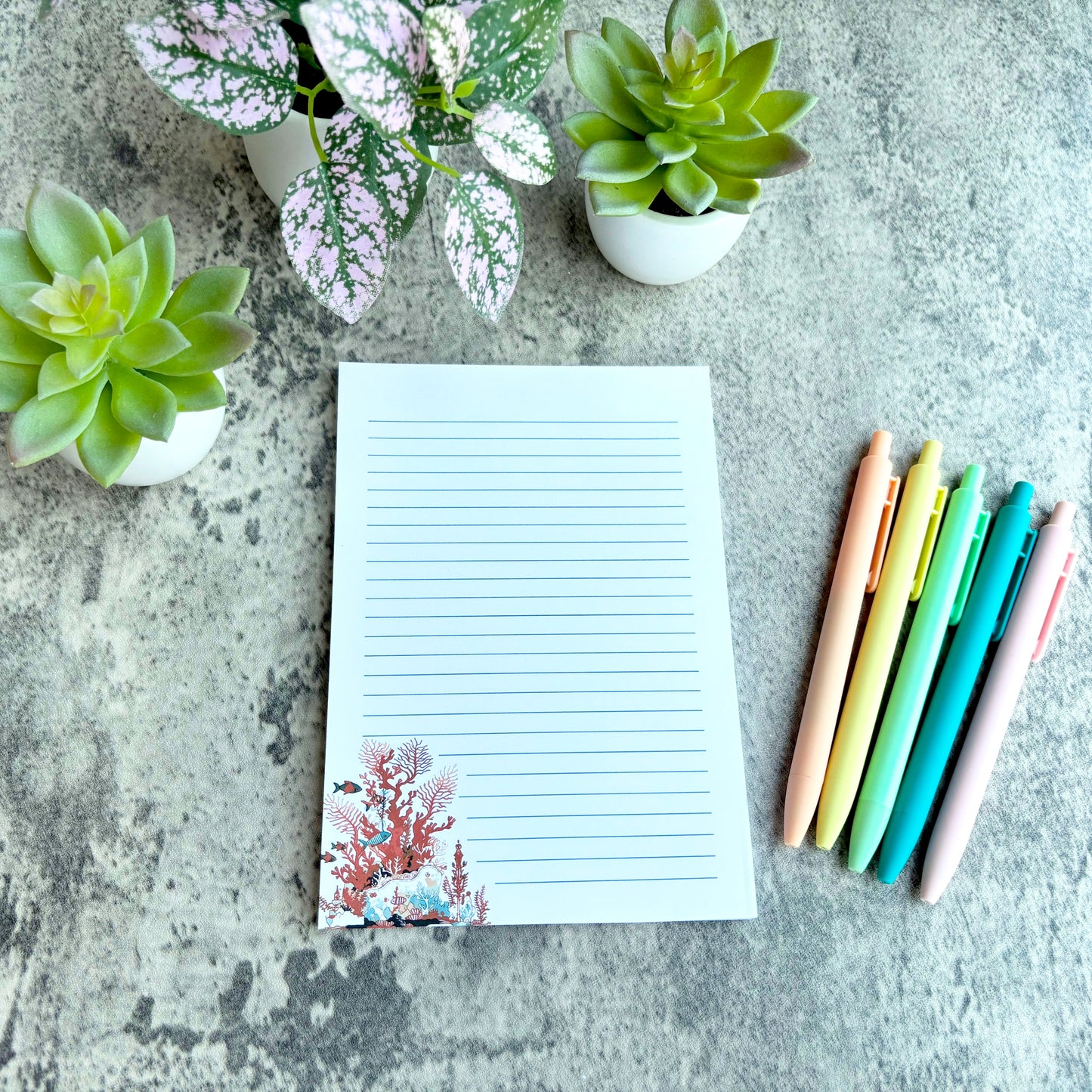 Minimalist Coral Notepad