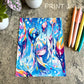 Vibrant Slime Girl Art Print