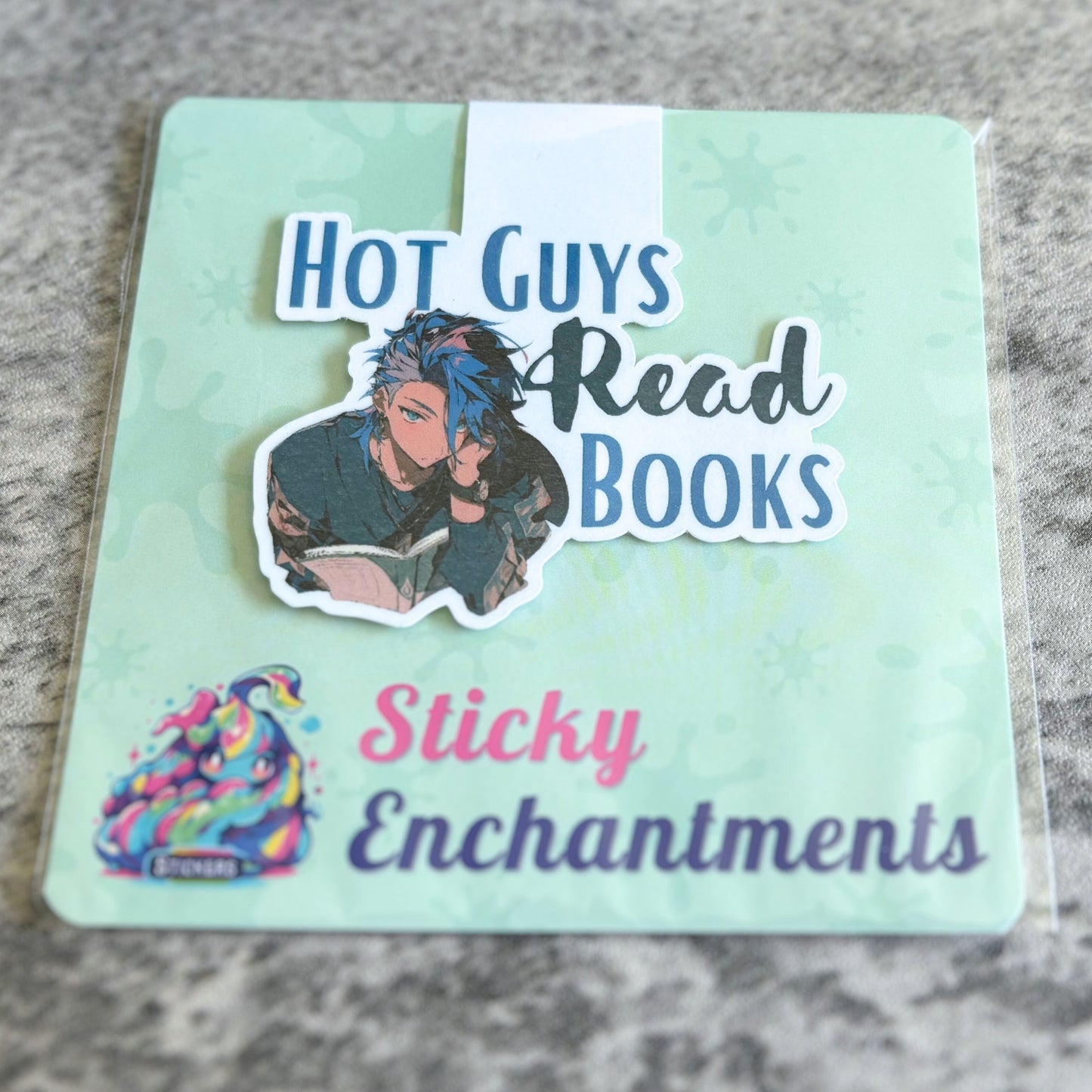 Cute Magnetic Bookmark, Hot Guys Read Books