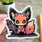 Graveyard Fox Halloween Sticker