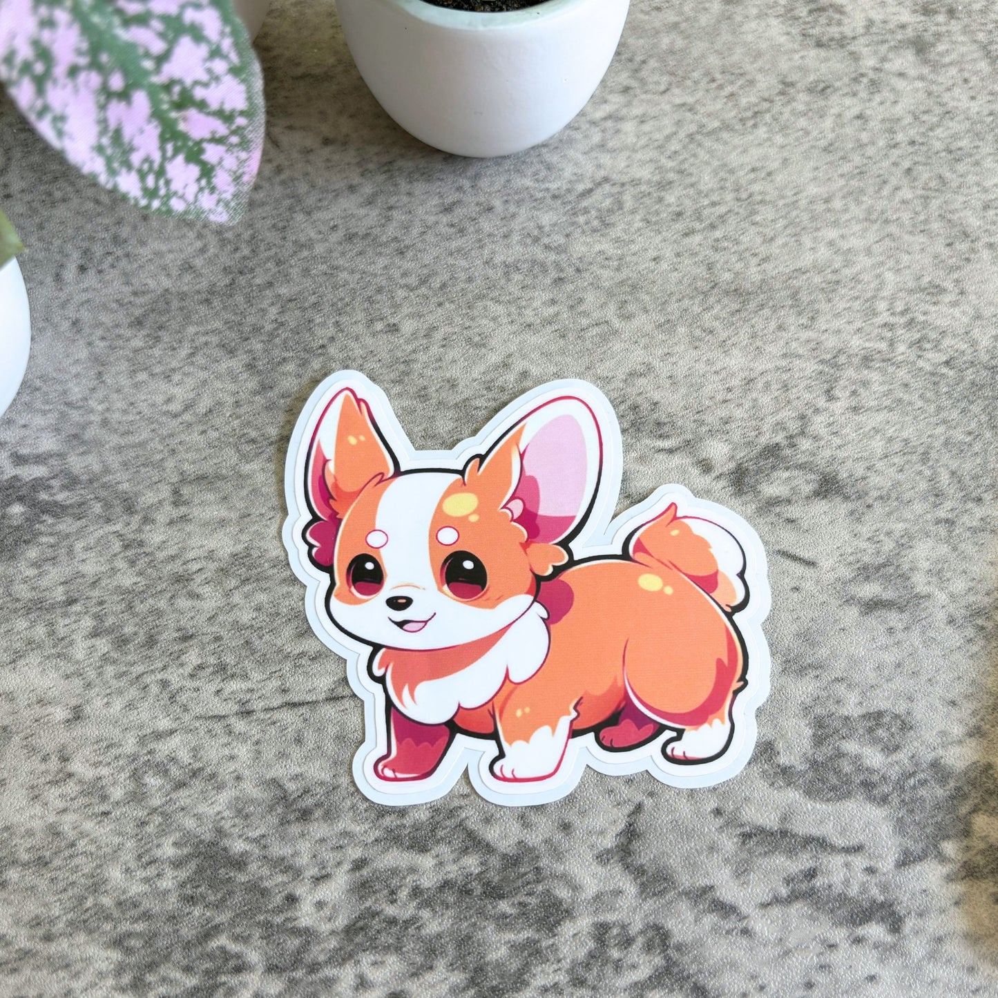 Corgi Puppy Sticker, 3" or 2"