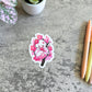 Cherry Blossom Fairy Sticker, Pink Bough