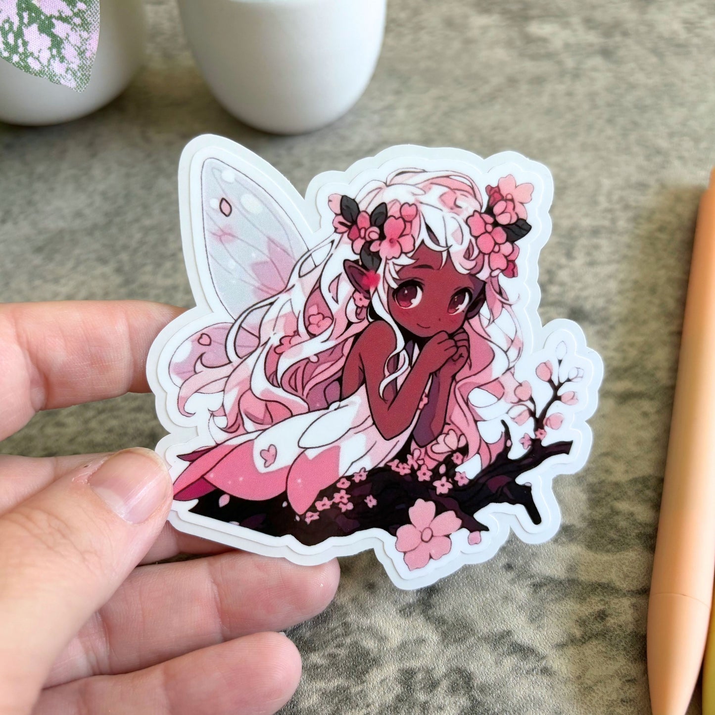 Cherry Blossom Fairy Sticker