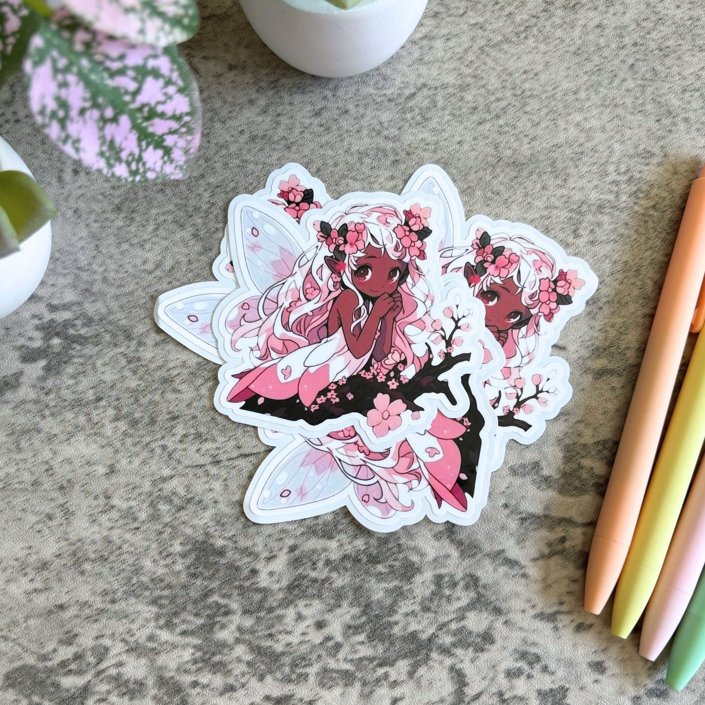 Cherry Blossom Fairy Sticker