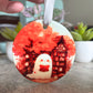 Spooky Cute Bookish Ghost Ornament