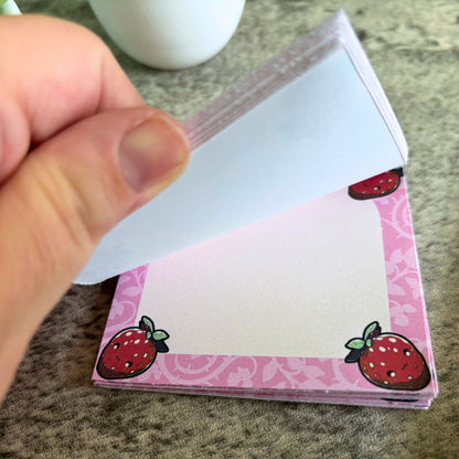 Strawberry Garden Memo Pad