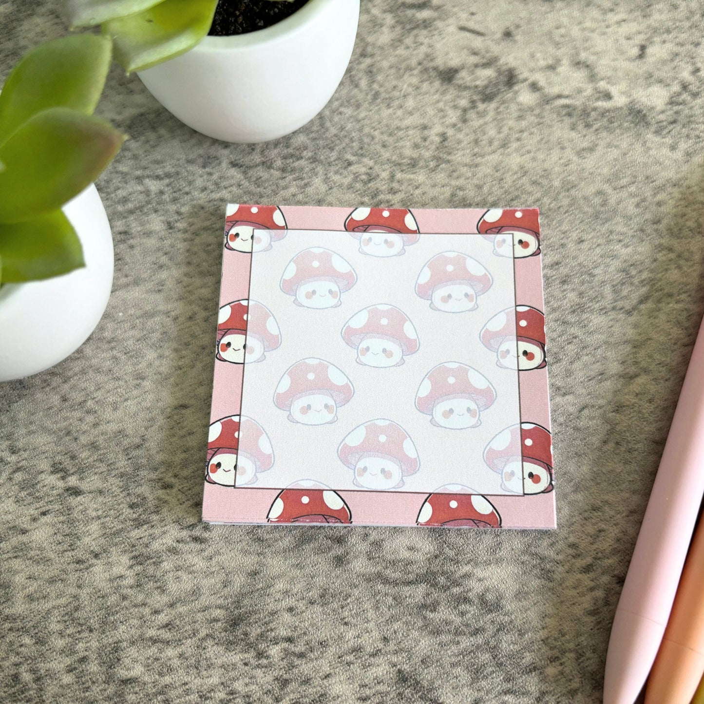 Cute Mushroom Memo Pad