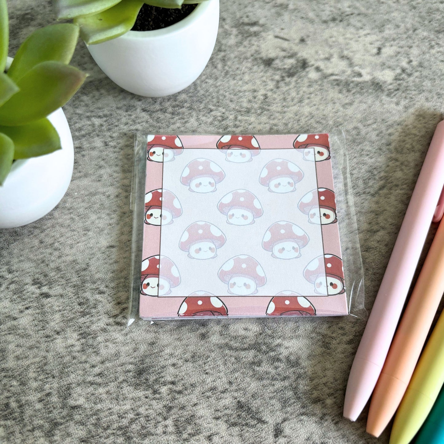 Cute Mushroom Memo Pad