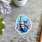 Cute Mermaid Sticker, Blue and Pink