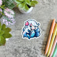 Cute Mermaid Sticker, Pink Star