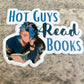 Hot Guys Read Books Sticker