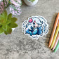 Cute Mermaid Sticker, Pink Star