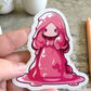 Anime Slime Girl Sticker, Pink 3" or 2"