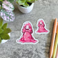 Anime Slime Girl Sticker, Pink 3" or 2"