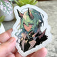 Handsome Elf Warrior Prince Sticker, Green-Haired 3" or 2"