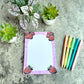 Elegant Strawberry Garden Notepad