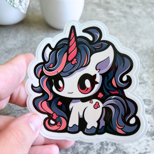 Gothic Unicorn Sticker