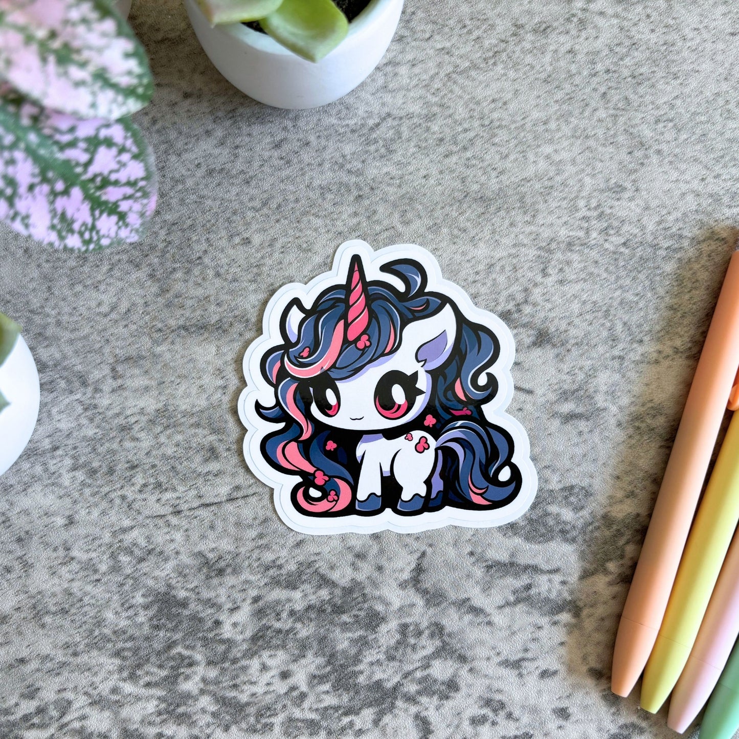 Gothic Unicorn Sticker