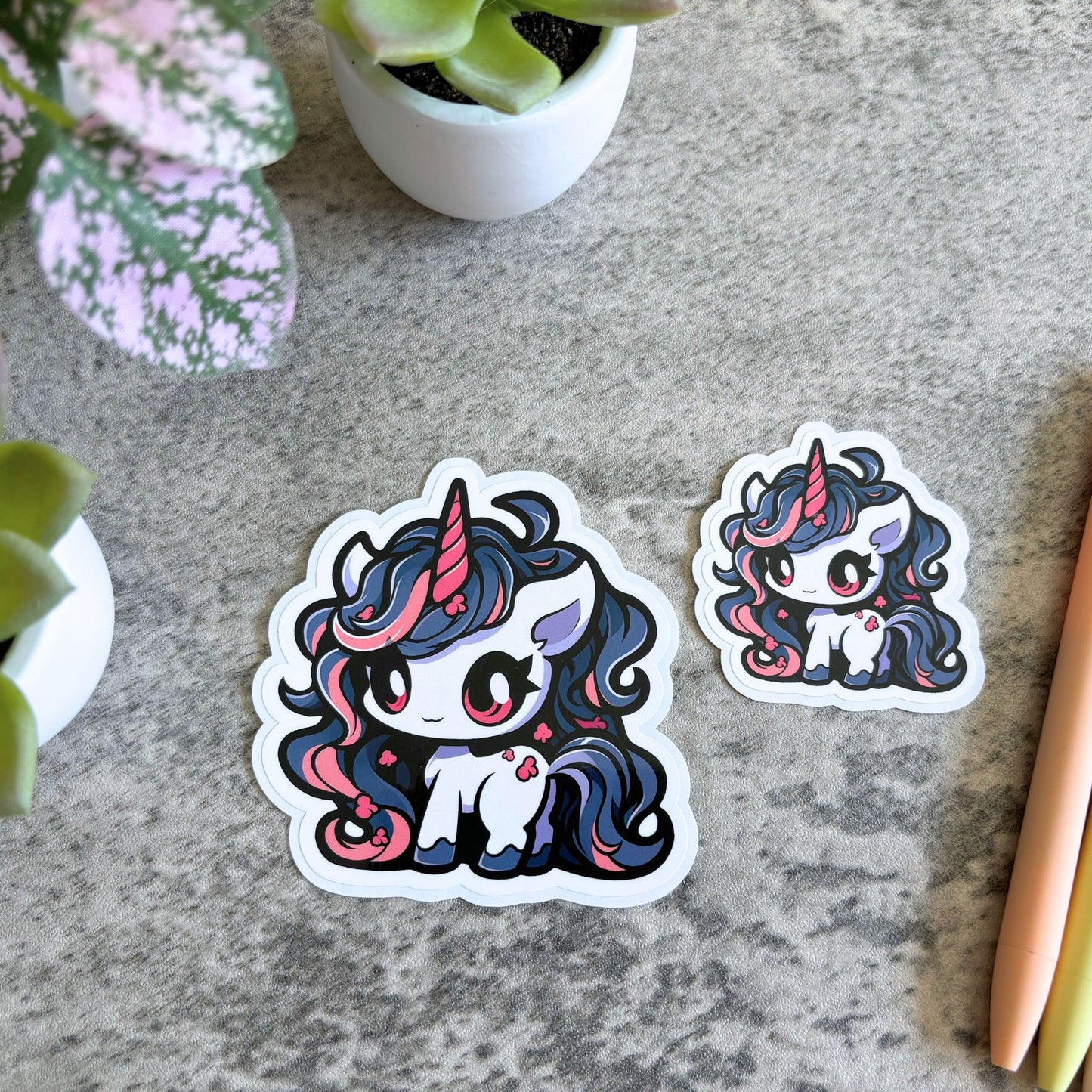 Gothic Unicorn Sticker