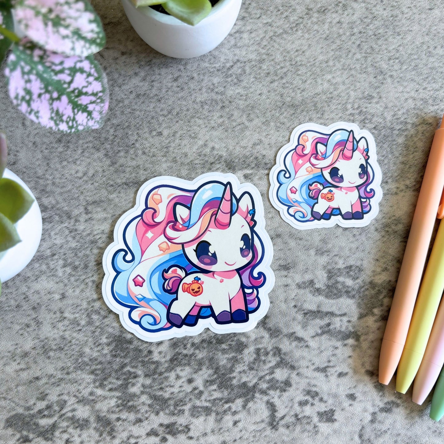 Autumn Candy Unicorn Sticker