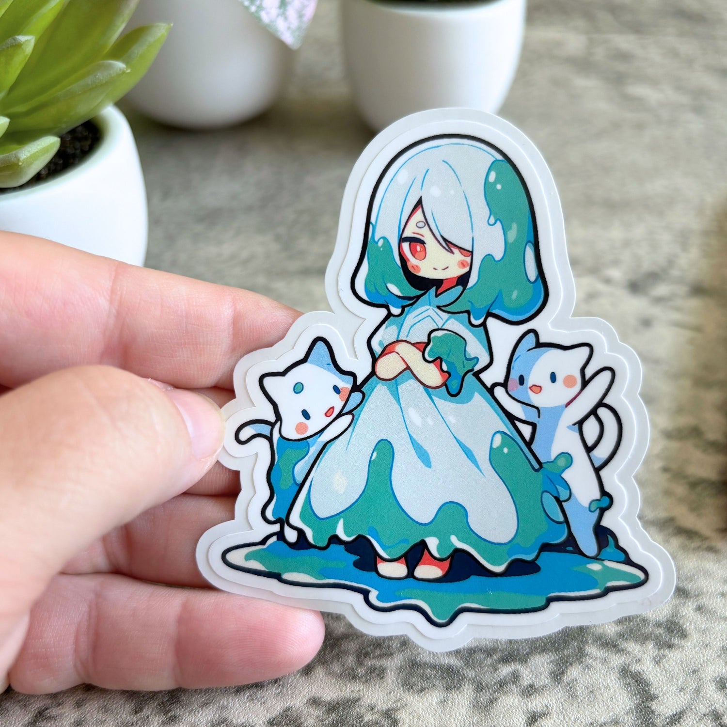 Anime Slime Girls Stickers