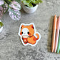 Pumpkin Spice Cat Sticker, 3" and 2"