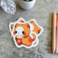 Pumpkin Spice Cat Sticker, 3" and 2"