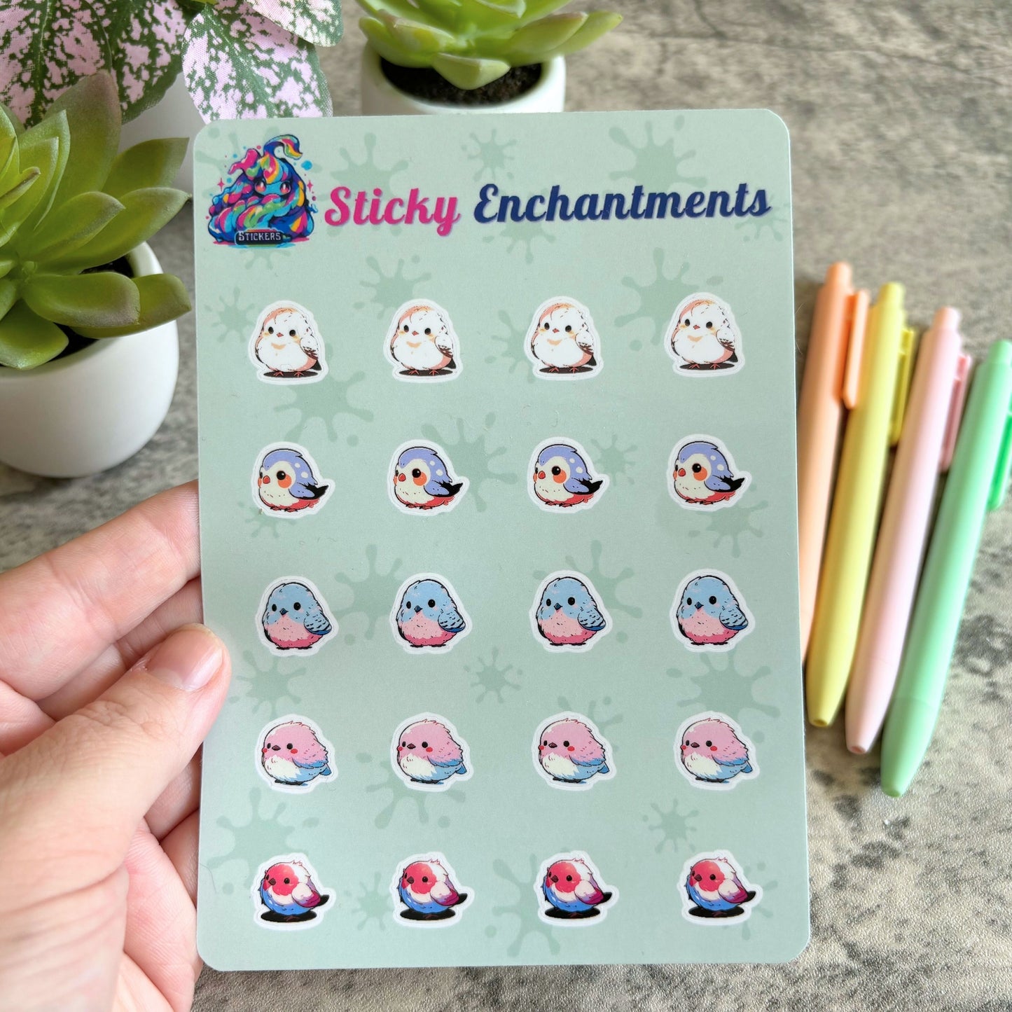 Tiny Sticker Set, Bird Lovers