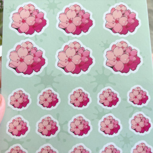 Cherry Blossom Planner Sticker Sheet