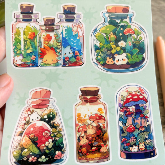 Terrarium Vinyl Sticker Sheet