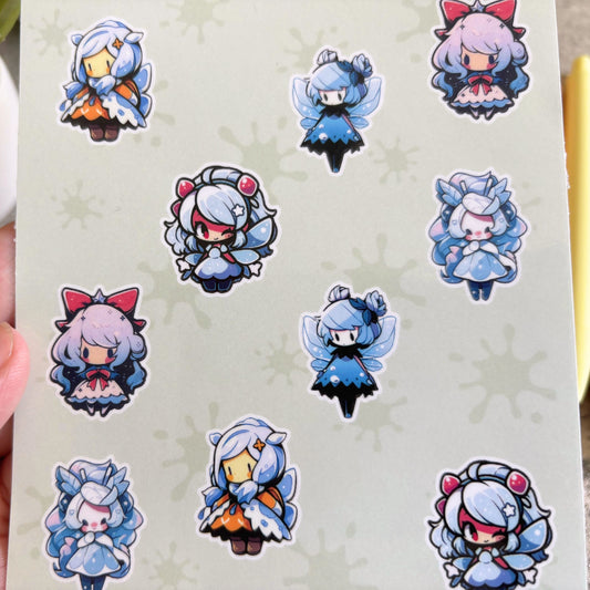 Tiny Fairy Sticker Set, Ice Fairies