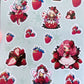 Kawaii Strawberry Fairy Sticker Sheet