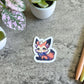 Space Bandit Fox Sticker, 3" or 2"