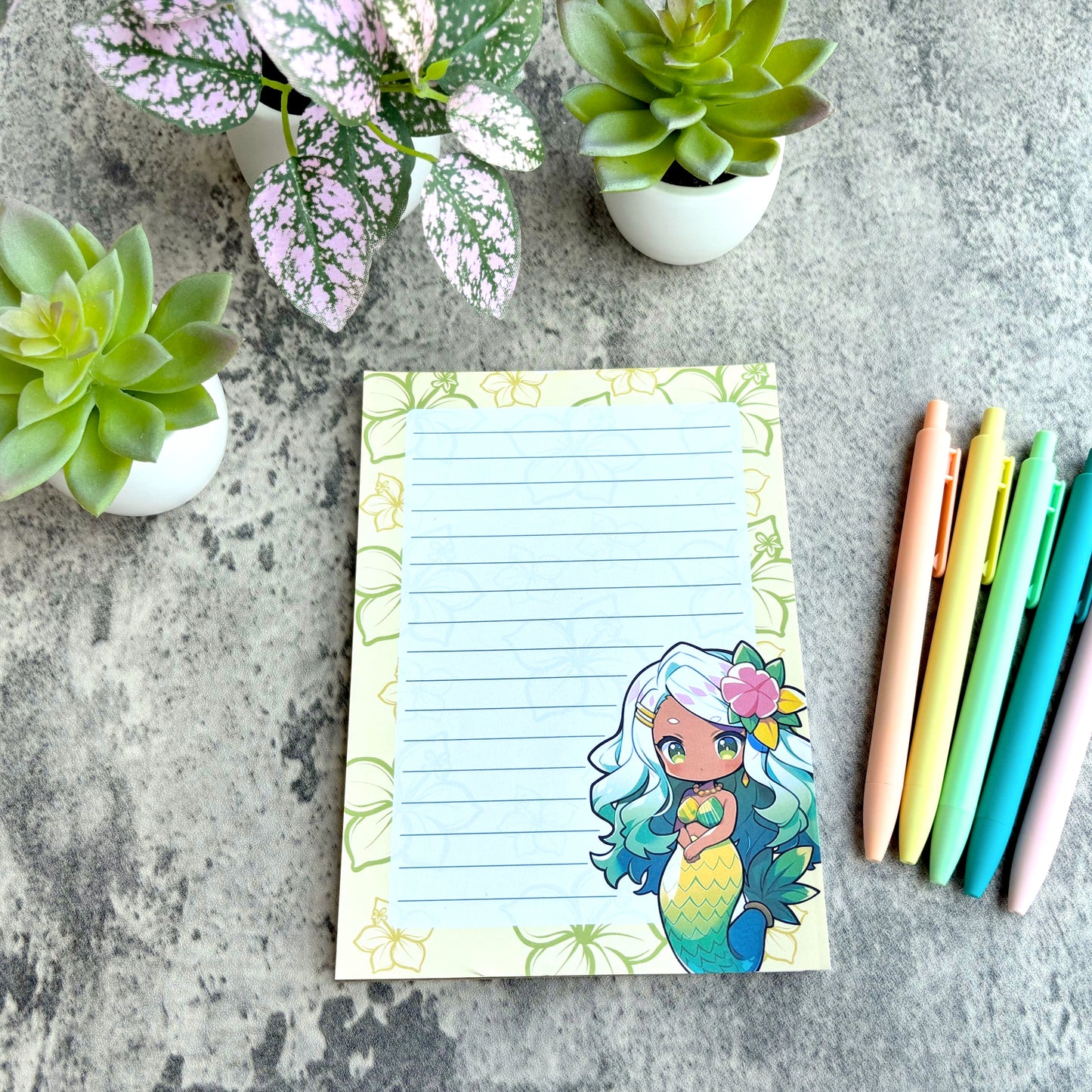 Tropical Mermaid Notepad