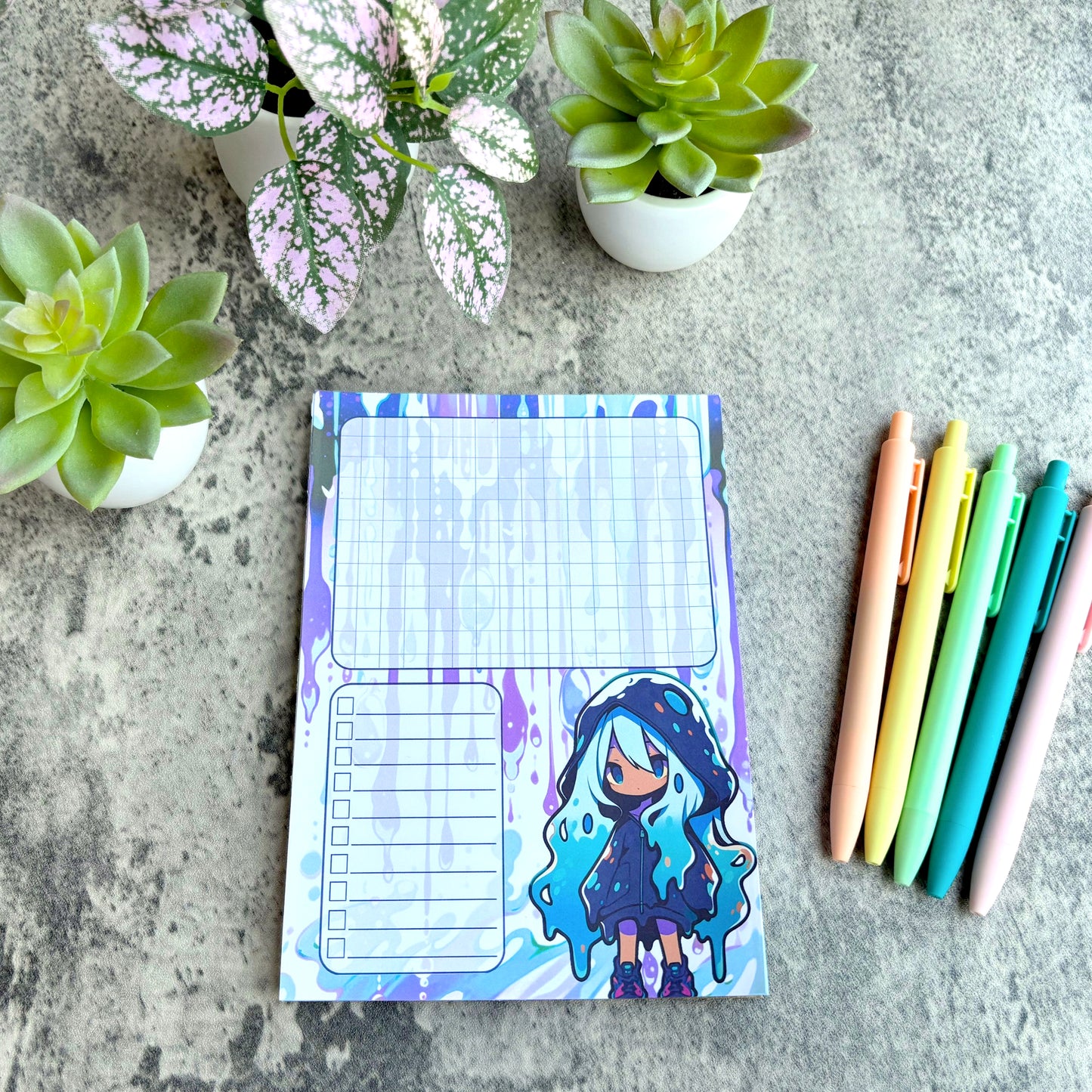 Kawaii Slime Girl Notepad Bundle